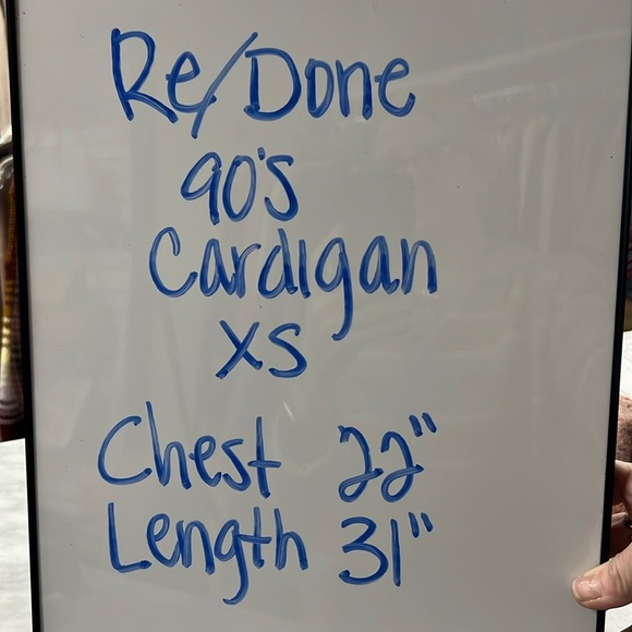 RE/DONE Oversized Alpaca Blend 90's Cardigan Size XS in Camel - Picture 8 of 13